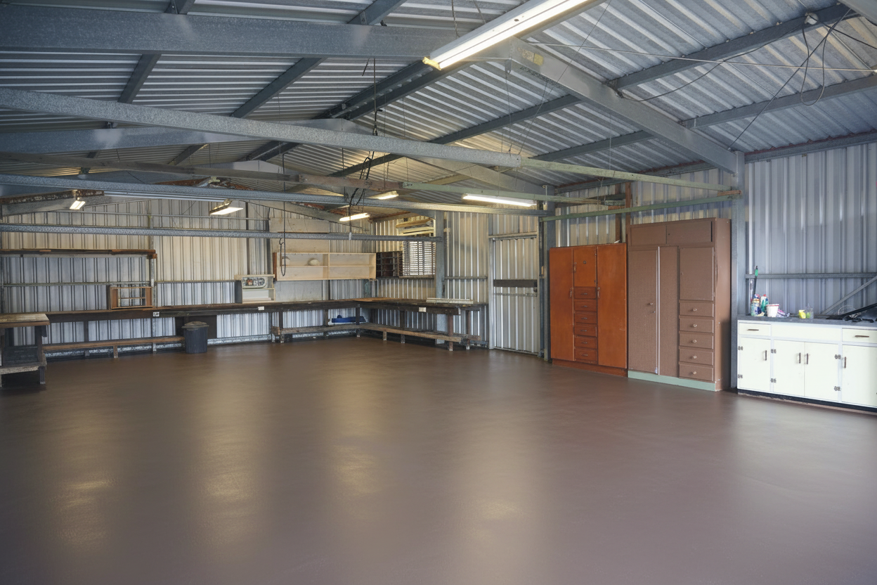 Revêtement de sol de garage - RAL 8019